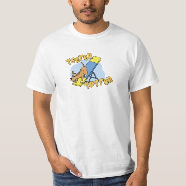 Cartoon-Schaukeltotter-Agility T-Shirt (Vorderseite)