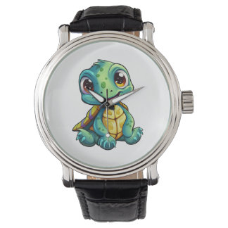 Cartoon-Schildkröte Armbanduhr