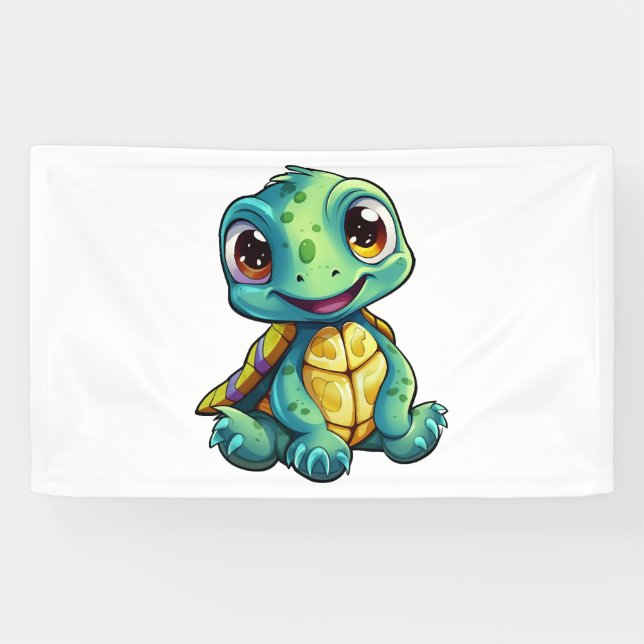Cartoon-Schildkröte Banner (Horizontal)