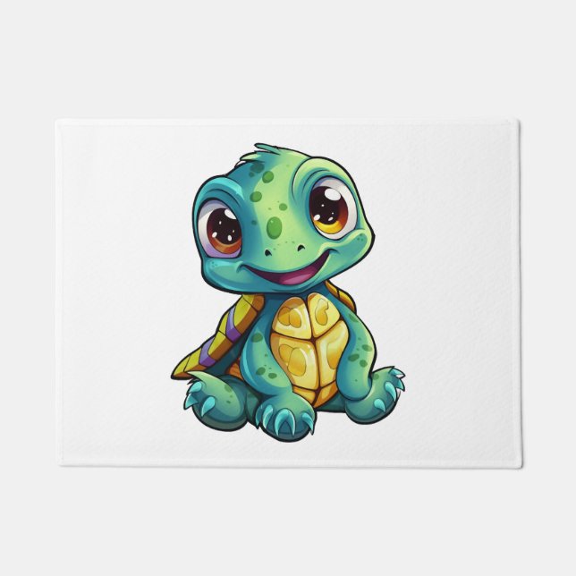 Cartoon-Schildkröte Fußmatte (Vorderseite)