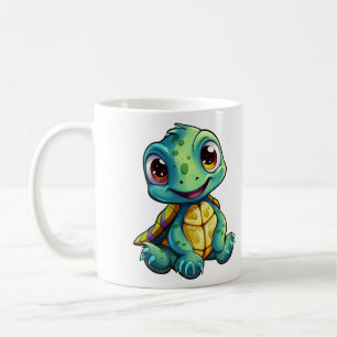 Cartoon-Schildkröte Kaffeetasse