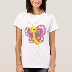 Cartoon-Schmetterling T-Shirt