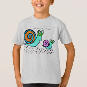 Cartoon-Schnecke-T - Shirt