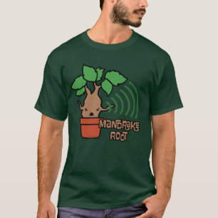 Cartoon-Schreiende Alraune Charakter Kunst T-Shirt