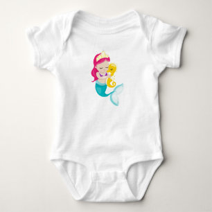 Cartoon Sea Friends Baby Strampler