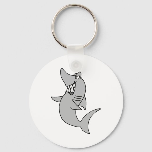 Cartoon Shark Schlüsselanhänger (Vorderseite)
