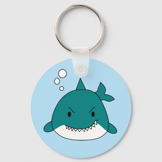 Cartoon Shark Schlüsselanhänger (Vorderseite)