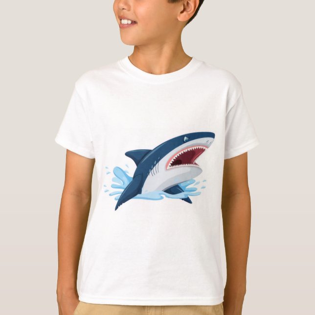 cartoon shark T-Shirt (Vorderseite)