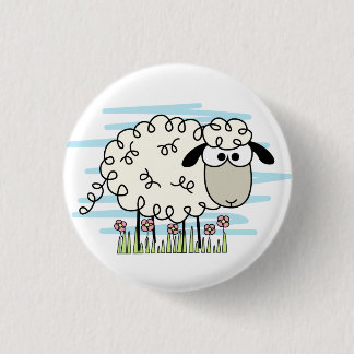 Cartoon Sheep Button
