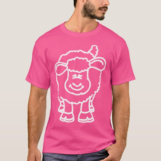 Cartoon Sheep T-Shirt (Vorderseite)