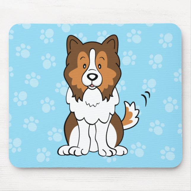 Cartoon Sheltie Mousepad (Vorne)