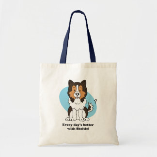 Cartoon Sheltie Tasche