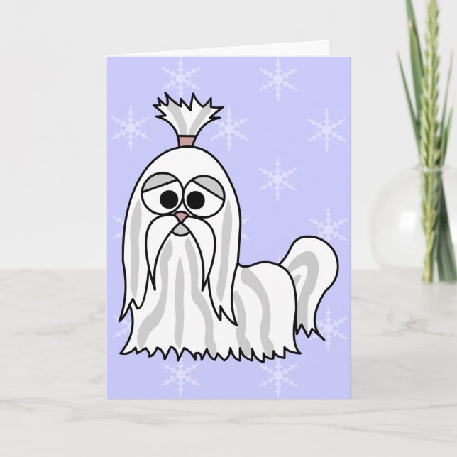 Cartoon Shih Tzu Karte (Vorderseite)