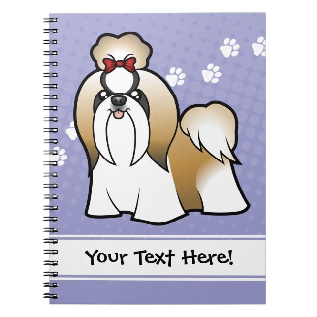 Cartoon Shih Tzu (Show geschnitten) Notizblock (Vorderseite)