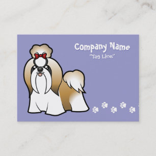 Cartoon Shih Tzu (Show geschnitten) Visitenkarte