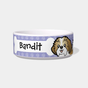 Cartoon Shih Tzu (Welpe geschnitten) Napf