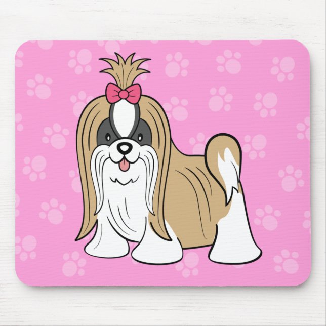 Cartoon ShihTzu Mousepad (Vorne)
