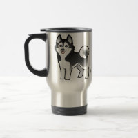 Cartoon-sibirischer Schlittenhund/alaskischer