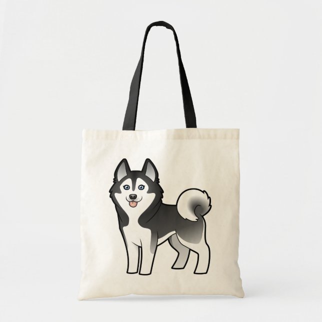 Cartoon-sibirischer Schlittenhund/alaskischer Tragetasche (Vorne)