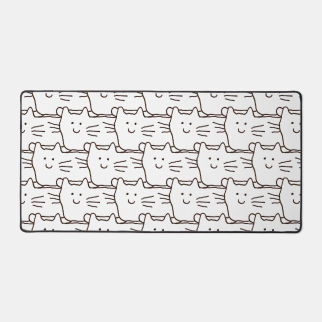Cartoon Simple Cats Line Drawing (Recto)
