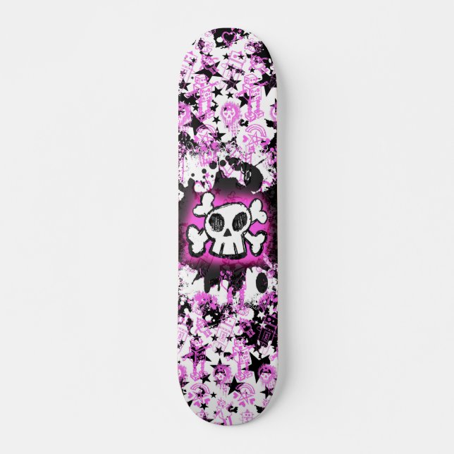 Cartoon Skull Skateboard (Vorne)