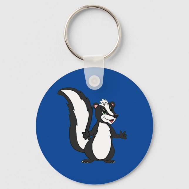 Cartoon Skunk Schlüsselanhänger (Vorderseite)