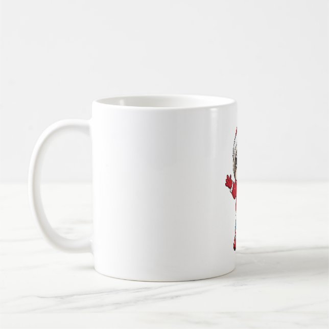 Cartoon Sloth Wealth Kaffeetasse (Links)