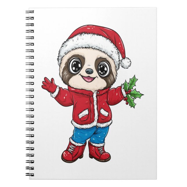 Cartoon Sloth Wealth Notizblock (Vorderseite)