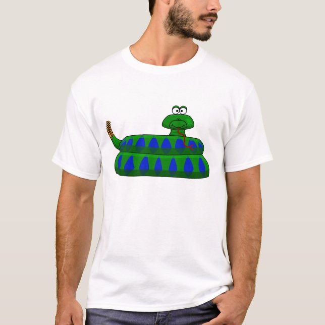 Cartoon Snake Shirt der Männer (Vorderseite)