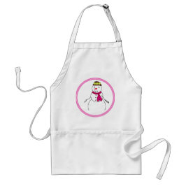 Cartoon Snowman Little Kokett Sweetheart Schürze