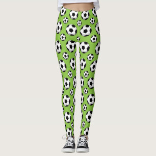 Cartoon Soccer Ball Muster Leggings