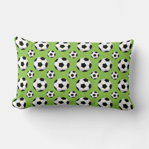Cartoon Soccer Ball Muster Lendenkissen