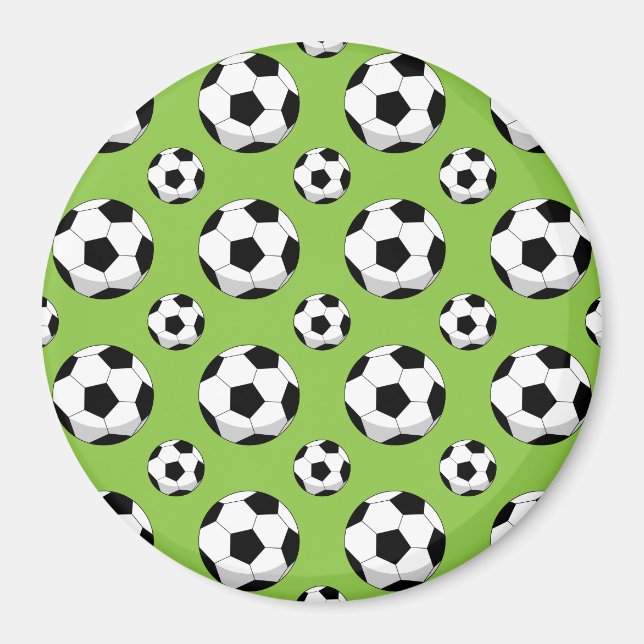 Cartoon Soccer Ball Muster Magnet (Vorne)