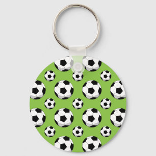 Cartoon Soccer Ball Muster Schlüsselanhänger
