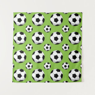 Cartoon Soccer Ball Muster Wandteppich
