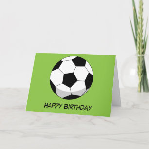 Cartoon Soccer Ball   Text hinzufügen Karte