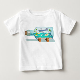 Cartoon Souvenir Flasche Baby T-shirt