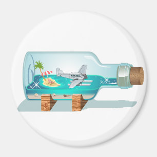 Cartoon Souvenir Flasche Magnet