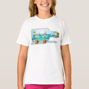 Cartoon Souvenir Flasche T-Shirt
