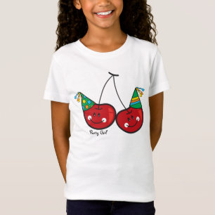 Cartoon-Spaß und Rotkäsekirschen mit Party-Hasen T-Shirt