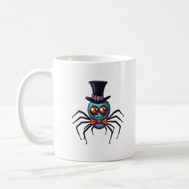 Cartoon Spider Art Kaffeetasse (Links)
