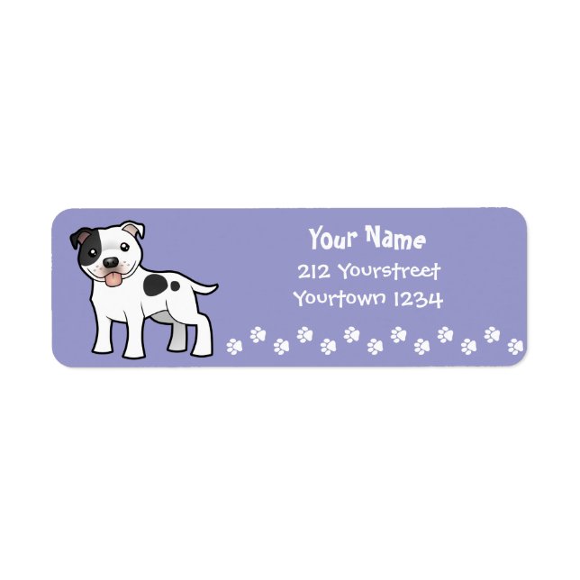 Cartoon Staffordshire Bull Terrier (Vorne)