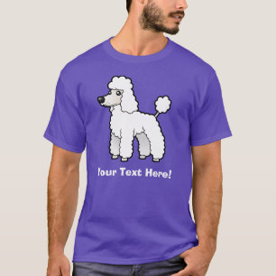 Cartoon Standard/Miniatur-/Spielzeug-Pudel T-Shirt