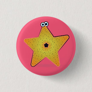 Cartoon Starfish Button