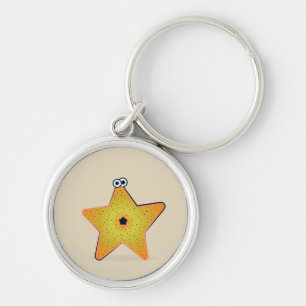 Cartoon Starfish Schlüsselanhänger