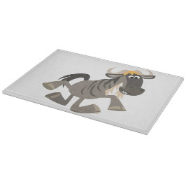 Cartoon Steche Tanz Wildebeest Cutting Board Schneidebrett