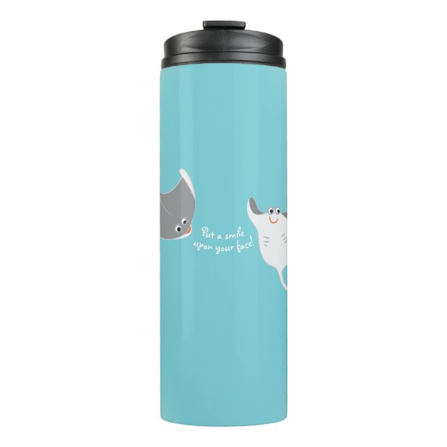 Cartoon Stingray Thermosbecher (Vorderseite)