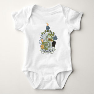 Cartoon stolzes Slytherin-Wappen Baby Strampler
