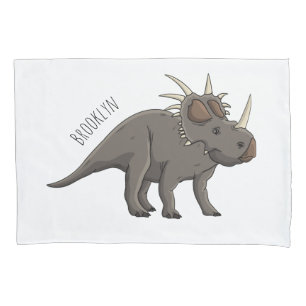 Cartoon Styracosaurus Kissenbezug