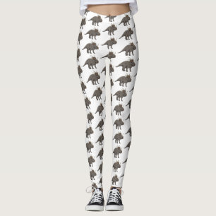 Cartoon Styracosaurus Leggings